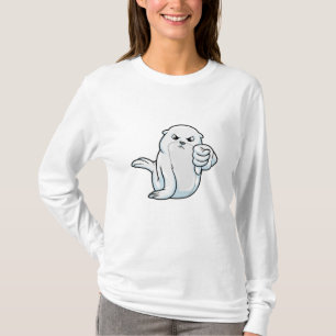 Försegling med ogillande t shirt
