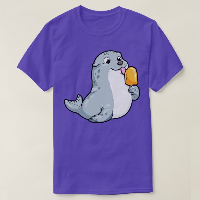 Försegling med popsiklar t shirt (Design framsida)
