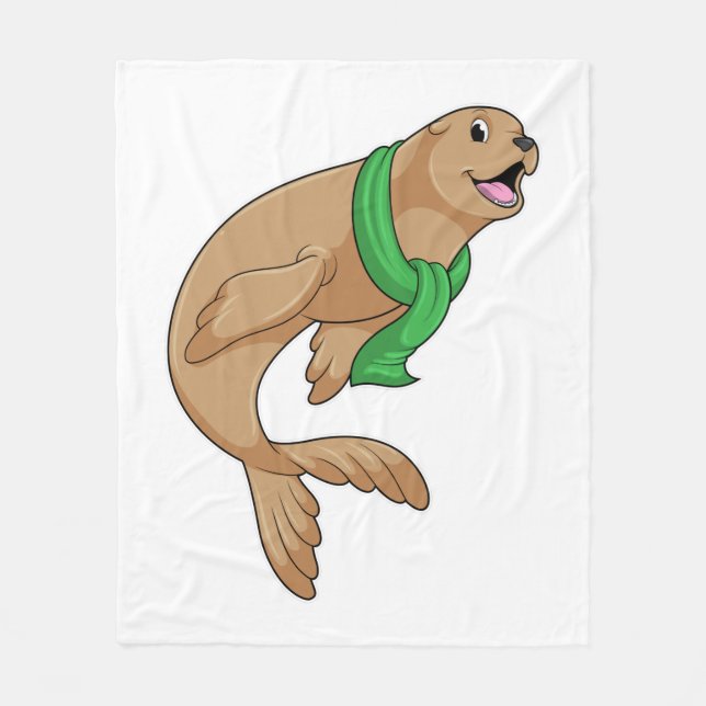 Försegling med Scarf Fleecefilt (Framsidan)