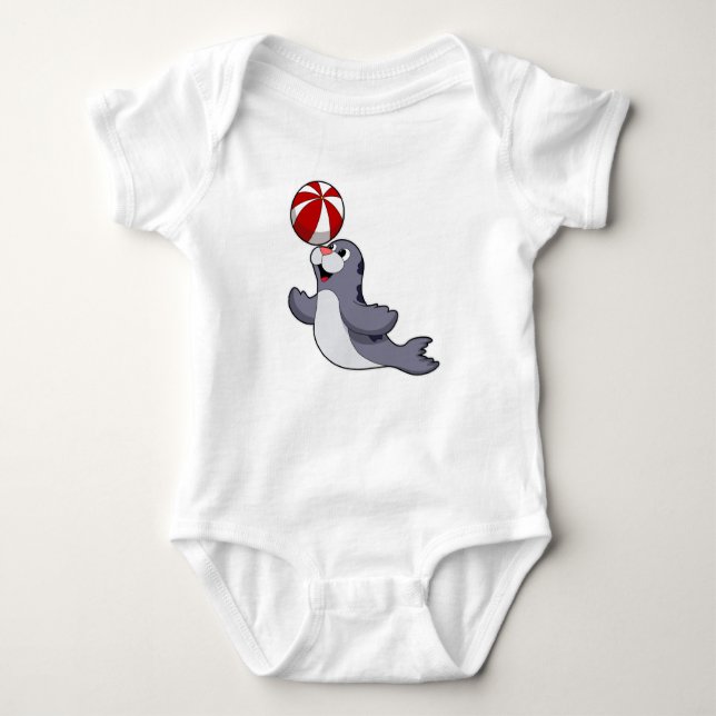 Försegling med Vatten polo T Shirt (Framsida)