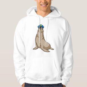 Försegling som polis hoodie