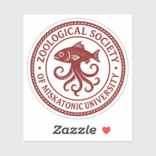 Försegling till Miskatonic Zoological Society Klistermärken