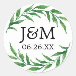 Förseglingar för grönt kuvert - favoritfästen runt klistermärke