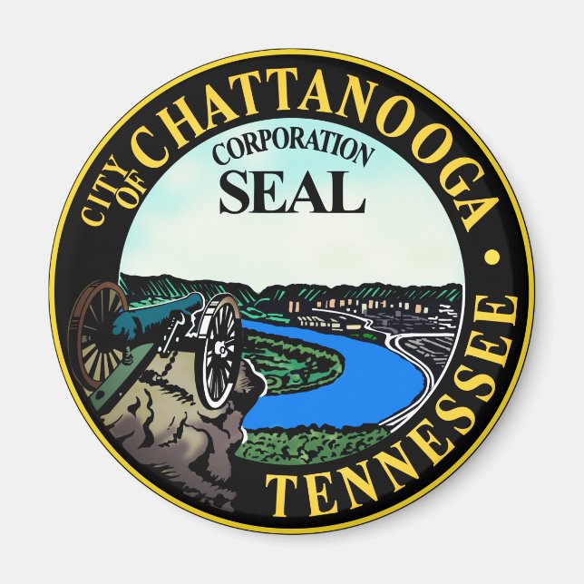 Förseglingen Chattanooga, Tennessee Magnet (Framsidan)