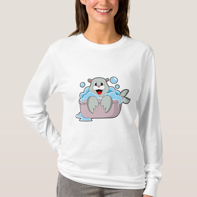 Förseglingen i Bathtub T Shirt (Framsida)