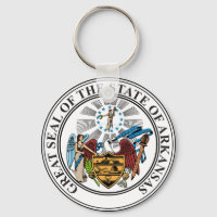 Förseglingen i delstaten Arkansas USA Keychain