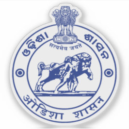 Förseglingen i delstaten Odisha, Indien Klistermärken