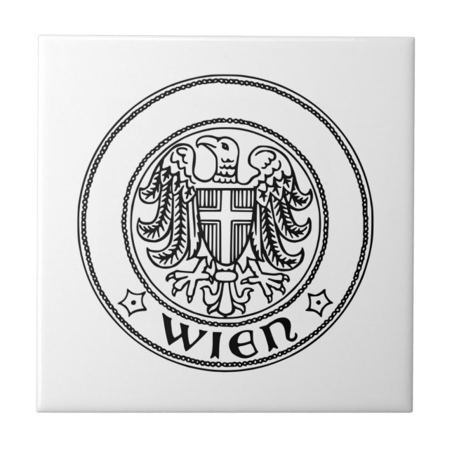 Förseglingen Wien, ÖSTERRIKE Kakelplatta (Framsidan)