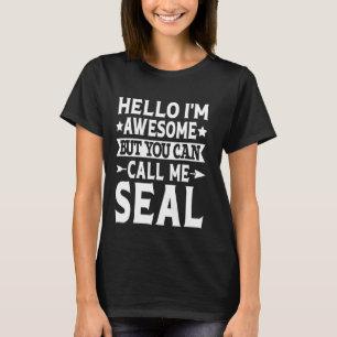 Förseglingens efternamn Ring mig förseglingsfamilj T Shirt