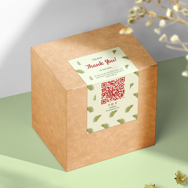 Förseglingsetikett för Tropical Business Tack Box  Fraktsedel (Skapare uppladdad)