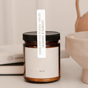 Förseglingsetiketter för neutralt Candle-förslutni Klistermärke