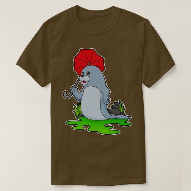 Förseglingsförslutning Parbrella 2 T Shirt (Design framsida)