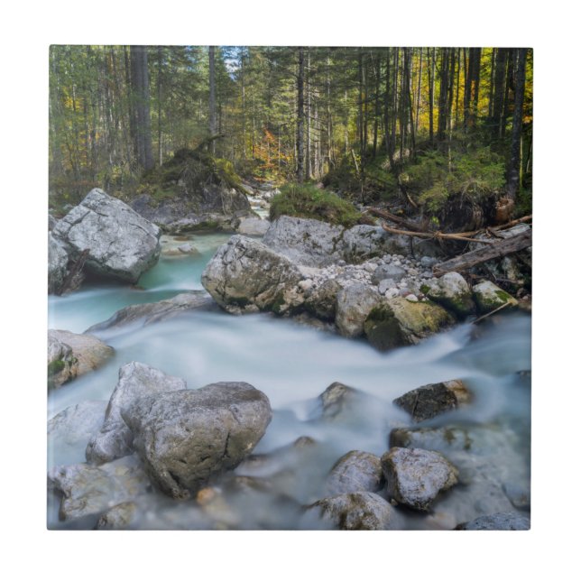 Forsen Ramsauer Ache Kakelplatta (Framsidan)