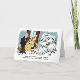 Försenad födelsedag med det Sheepish ursäktkortet Kort