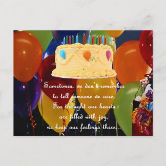 FÖRSENAD FÖDELSEDAG VYKORT