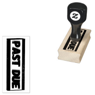 "FÖRSENAD" Trä Gummistempel Stämpel