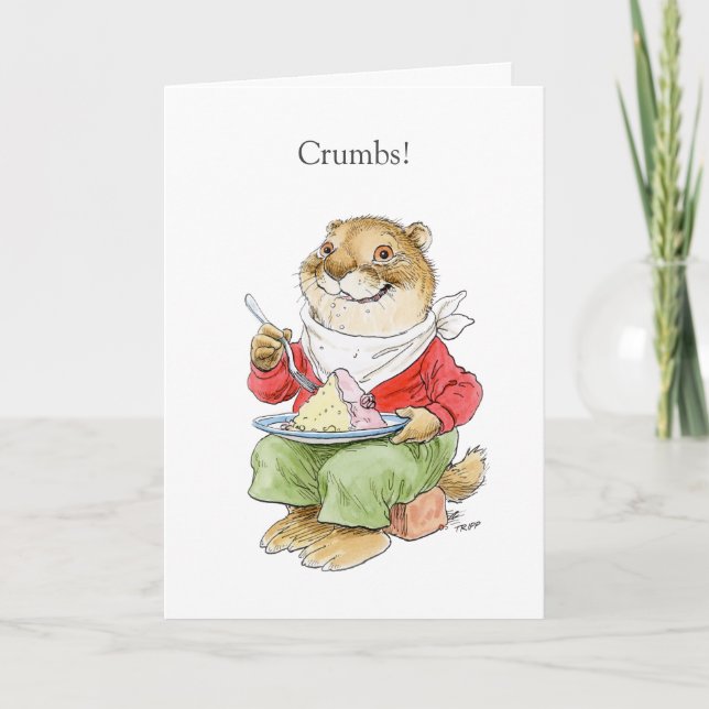 Försenat Birthdat bisamkort Kort (Framsida)