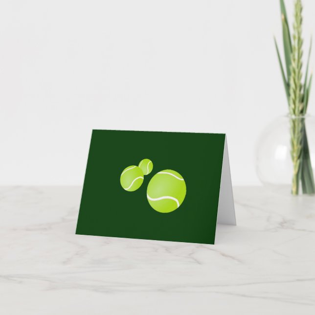 Försenat födelsedagskort för tennis kort (Framsida)