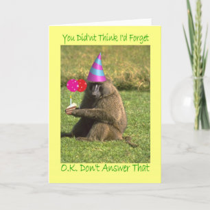 Försenat kort för födelsedag