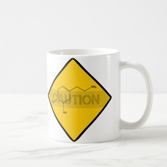 Försiktighet: Dopamin Kaffemugg (Höger)