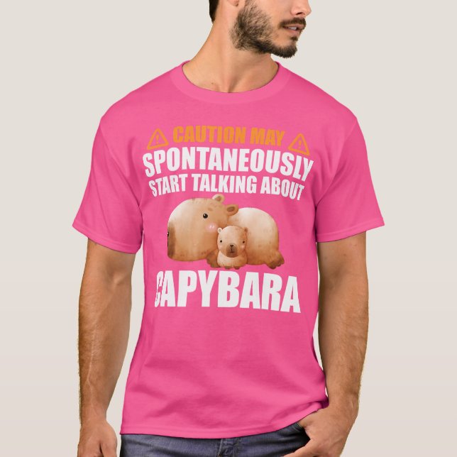 Försiktighet kan spontant börja prata om kapning t shirt (Framsida)