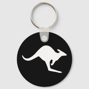 Försiktighet Kangaroo Nyckelring