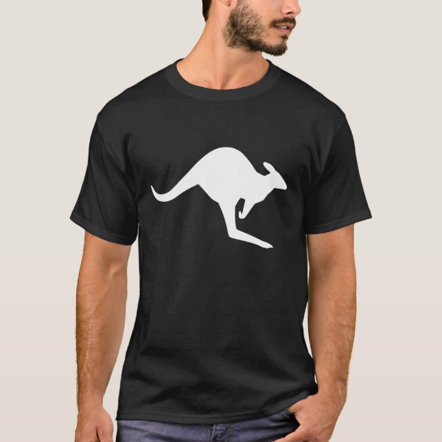 Försiktighet Kangaroo Tee (Framsida)