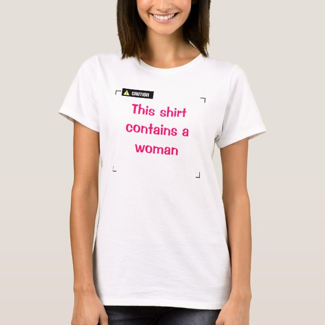 Försiktighet - Kvinna T-shirt (Framsida)