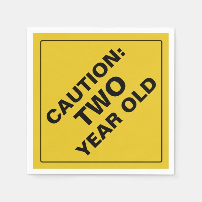 FÖRSIKTIGHET: Pappra Napkins Pappersservett (Framsidan)