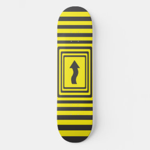 FÖRSIKTIGHET PÅSTÅR FRAMÅT SKATEBOARD BRÄDA 21,5 CM