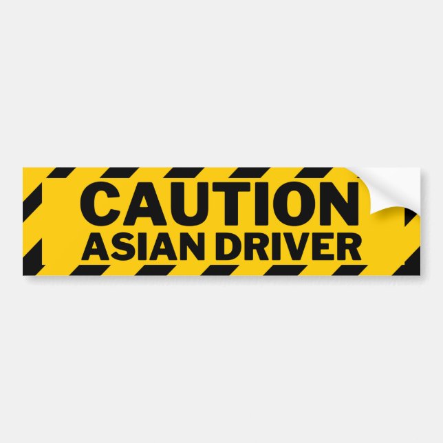 Försiktighet som drivrutin bildekal (Framsidan)