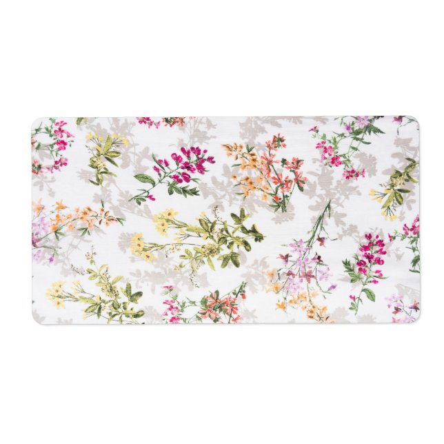 Försiktigt blommönster fraktsedel (Framsidan)
