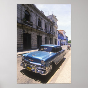 Försiktigt klassisk Chevrolet återställd från Poster