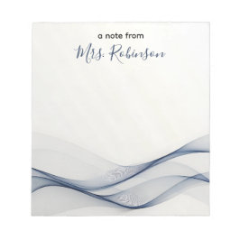 Försiktigt Vågigt Anpassningsbar för Linjer Lärarb Anteckningsblock