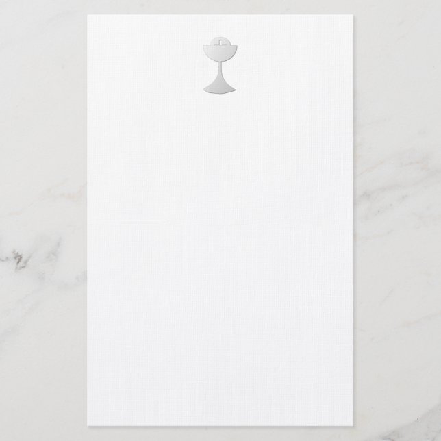 Försilvra bägare och vara värd brevpapper (Framsida)