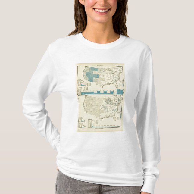 Försilvra och förkoppra att bryta regioner t-shirt (Framsida)