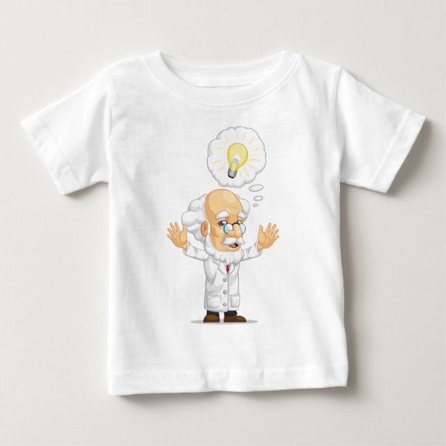 Forskare eller professor som har en idé t shirt (Framsida)