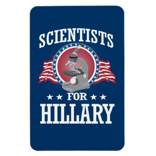FORSKARE FÖR HILLARY MAGNET
