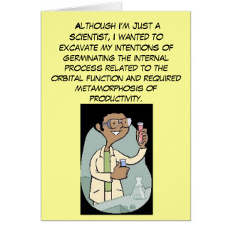 Forskare Hälsningskort