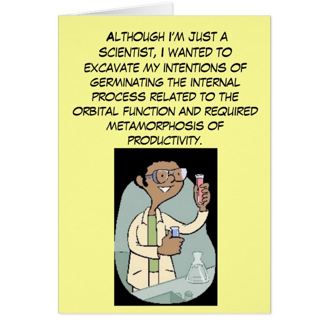 Forskare Hälsningskort (Framsidan)