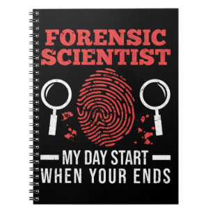 Forskare inom kriminalteknik Forskare Forensics Sc Anteckningsbok