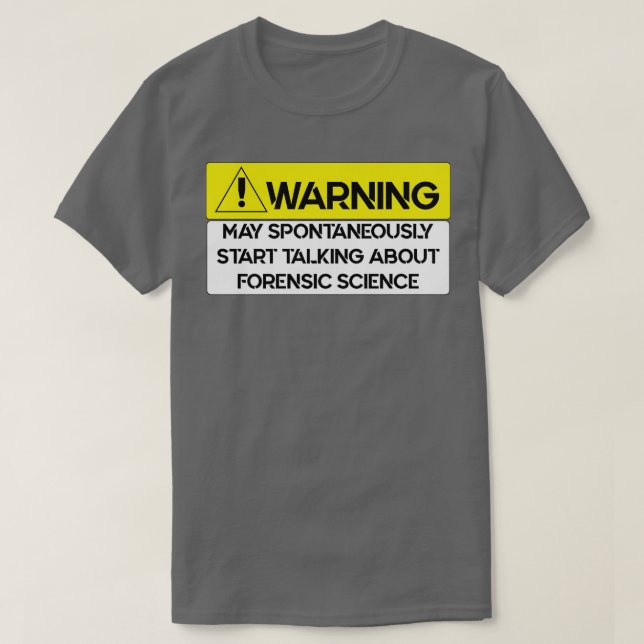 Forskare inom kriminalteknik t shirt (Design framsida)