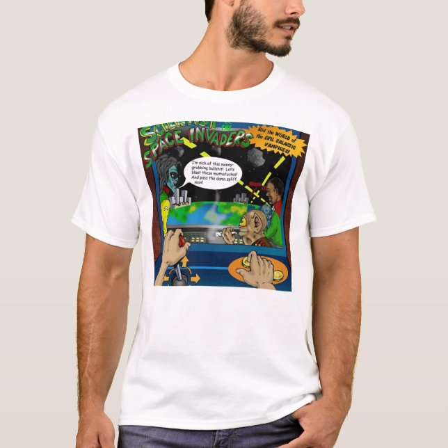 Forskare och de Spaceinvaders T skjortorna Tröja (Framsida)