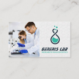 Forskare som arbetar i Lab Visitkort
