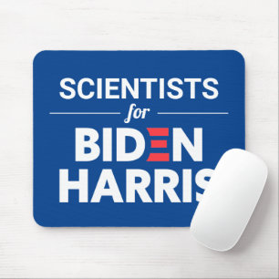 Forskare vid Biden Harris Anpassningsbar Text Blue Musmatta