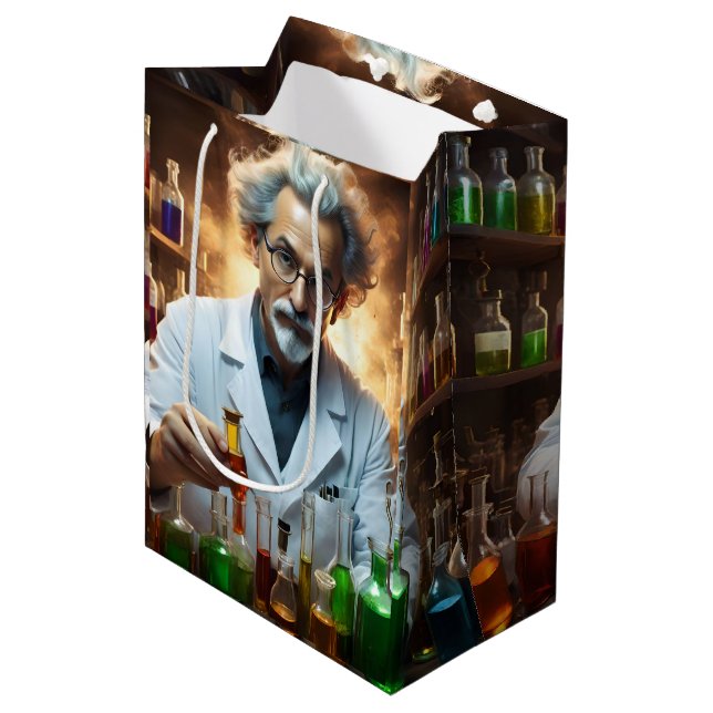 Forskare vid ett laboratorieblandningsläge. (Framsidan Vinklad)