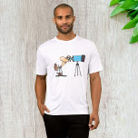 Forskare vid Telescope Astronomy Science Humor T Shirt<br><div class="desc">Öka ditt aktiva slitage med en aning celestial . Vår Manar Active-Shirt visar en fängslande grafik av en astronomer som är intensiv i ett teleskop och utforskar universums mystik. Perfekt för stjärnföreläsare, vetenskapsentusiaster och drömmare, den här skjortan blandar stil och tröst för dem som kärlek når till stjärnorna. Den här...</div>