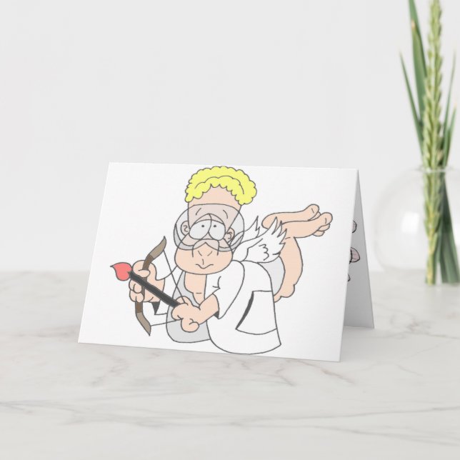 [Forskarecupiden för valentin] Helgkort (Framsida)