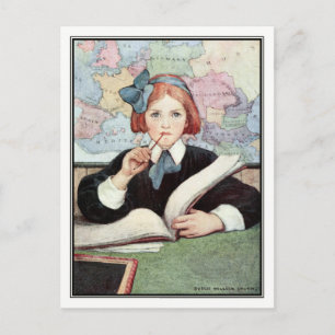 Forskaren av Jessie Willcox Smith Vykort