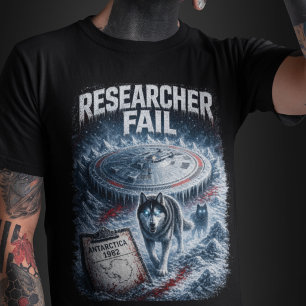 Forskaren Misslyckas Mäns Mörka T-Shirt